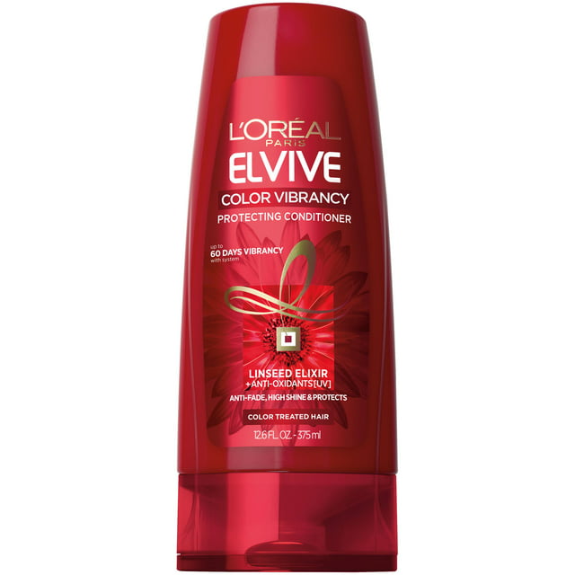 L'Oreal Elvive Color Vibrancy Protecting Conditioner with Linseed Elixir, 12.6 fl oz