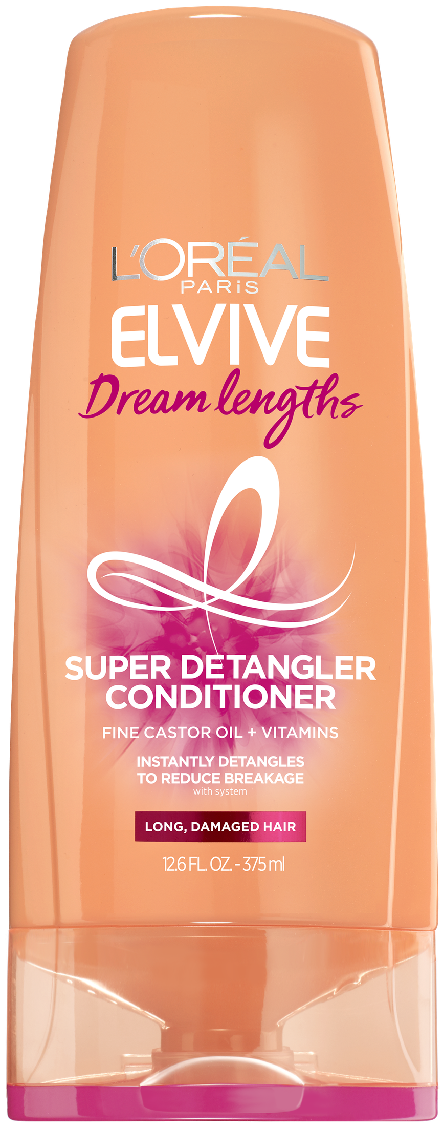 L'Oreal Elvive Dream Lengths Super Detangler Conditioner with Castor Oil, 12.6 fl oz - image 1 of 8