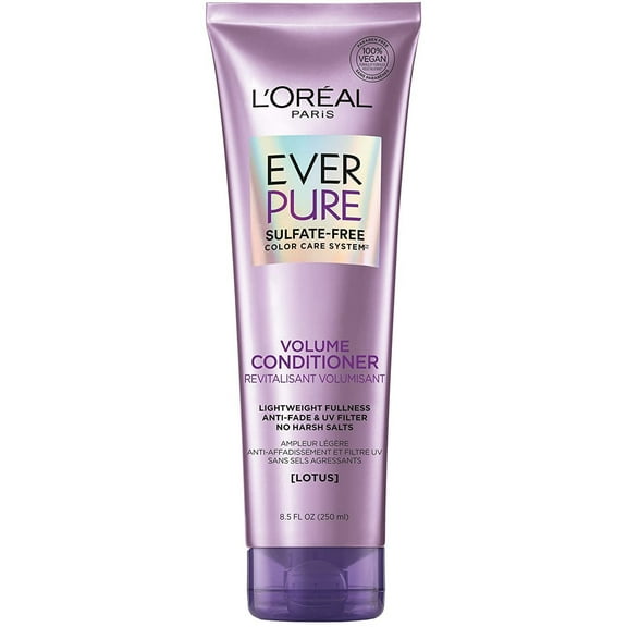 L'Oreal EverPure Volume Sulfate Free Conditioner, Lotus, 11 fl oz