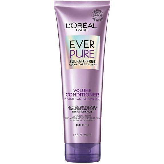 L'Oreal EverPure Volume Sulfate Free Conditioner, Lotus, 11 fl oz