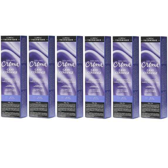L'Oreal Excellence Creme 8.1 Medium Ash Blonde Hair Tint HC-06209 (6 Pack)
