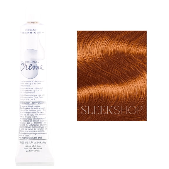 L'Oreal Excellence Creme Permanent Hair Color, Medium Copper Blonde #8.4, 1.74 oz