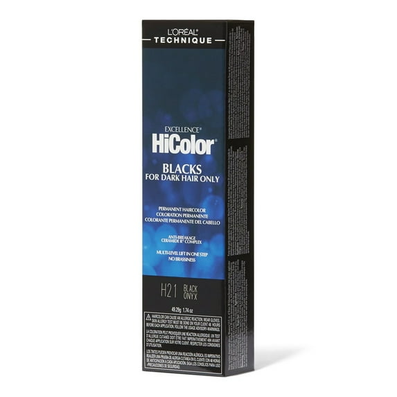 L'Oreal Excellence HiColor Blacks H21 Black Onyx 1.74 oz, Pack of 1, 3 Packs