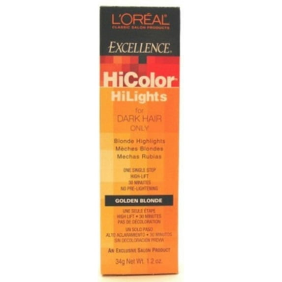 L'Oreal Excellence HiColor Golden Blonde HiLights, 1.2 oz - (Pack of 2)