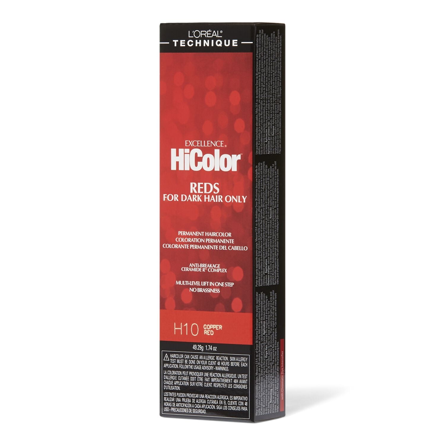 L'Oreal Excellence HiColor H10 Copper Red 1.74 oz, Pack of 1, 6 Packs
