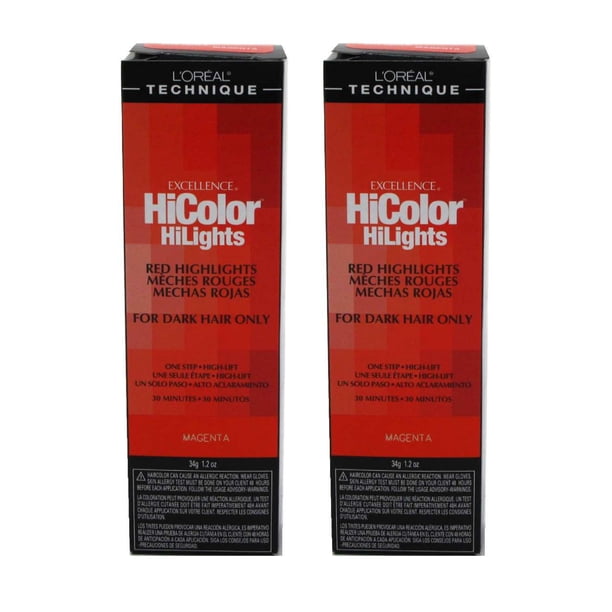 L'Oreal Excellence HiColor Magenta HiLights, 1.2 oz (Pack of 2