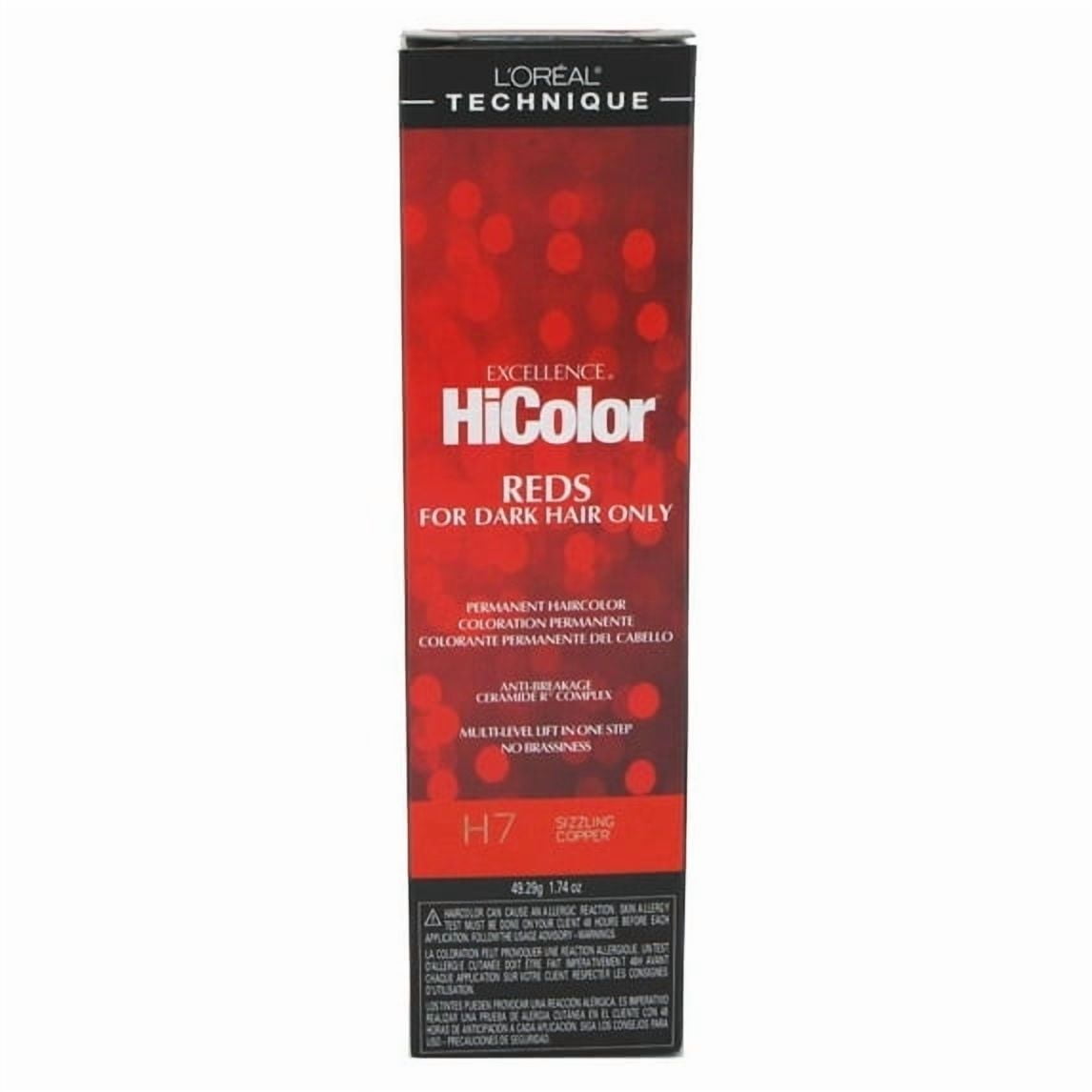 L'Oreal Excellence HiColor Sizzling Copper, 1.74 oz (Pack of 3)