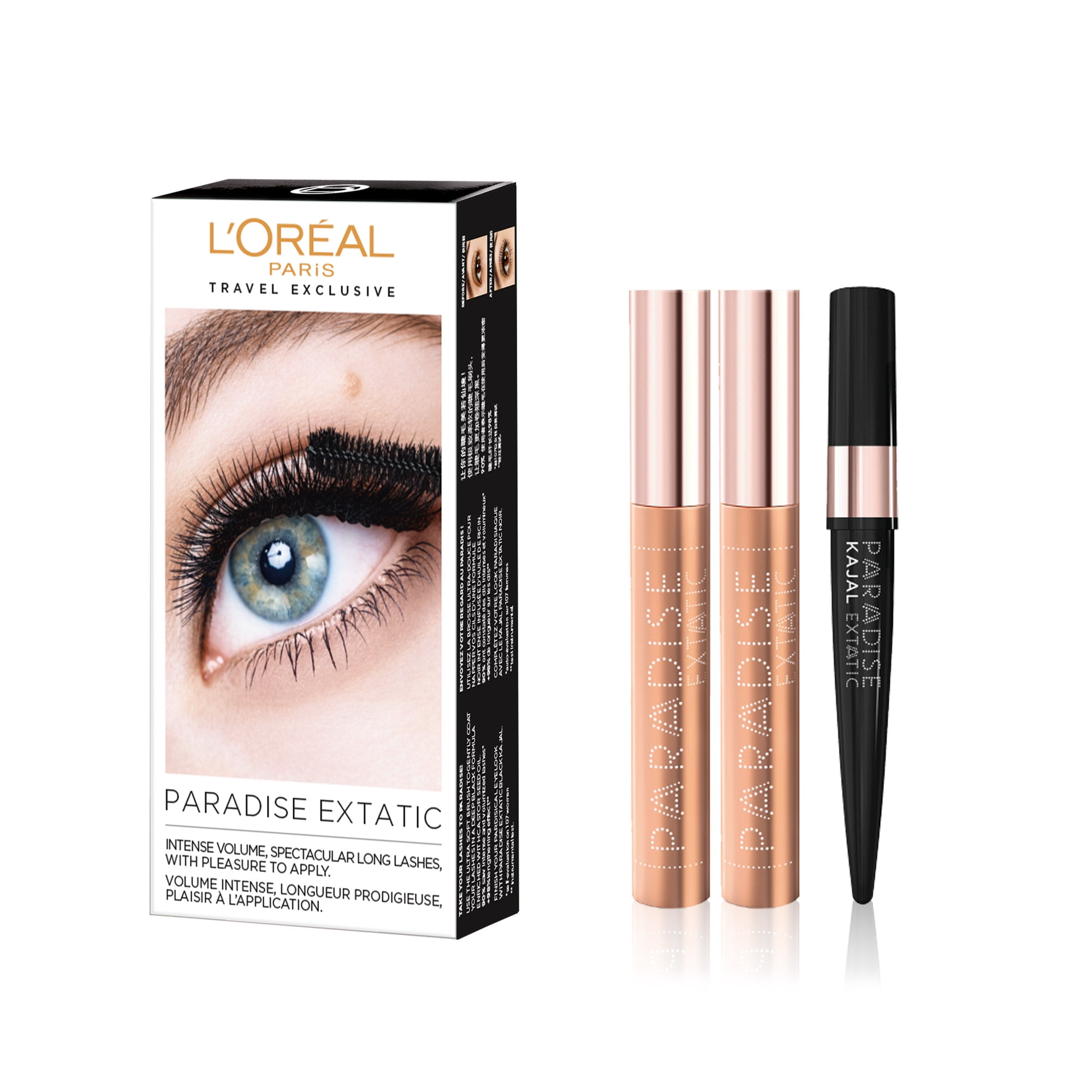 L'Oreal Ladies Paradise Extactic Duo + Kajal Gift Set Makeup 3061376228396  - Walmart.com, image size:2000x2000