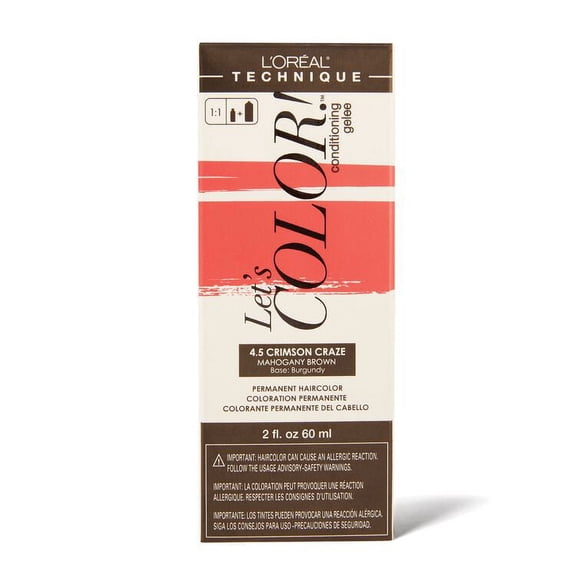 L'Oreal Let's Color! Permanent Haircolor (2 oz) - 4.5 Crimson Craze