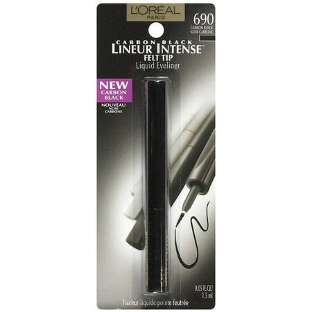 L'Oreal Lineur Intense, Felt Tip Liquid Eyeliner, 690 Carbon Black