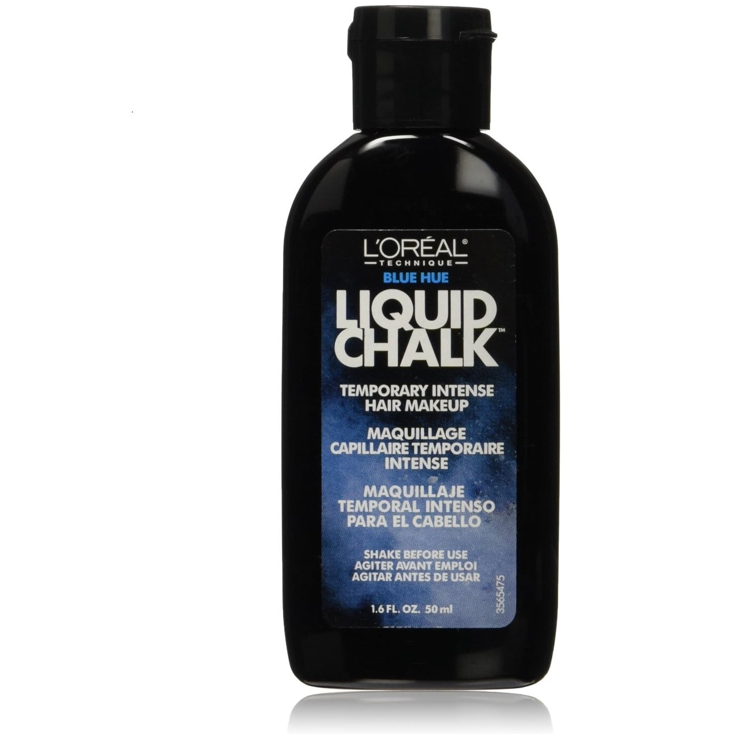 L'Oreal Liquid Chalk Temporary Intense Hair Makeup Blue Hue 1.6 oz,Pack