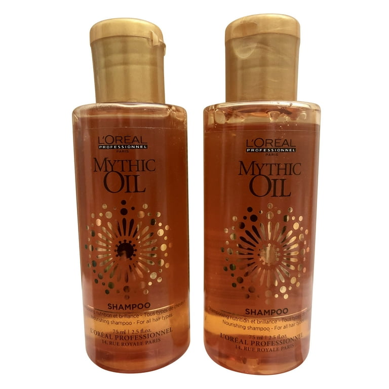 L'Oreal Mythic Oil Shampoo Travel 2.5 oz travel set of 2 