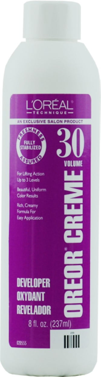 L'Oreal Oreor Creme 30 Volume Developer, 8 oz - Walmart.com