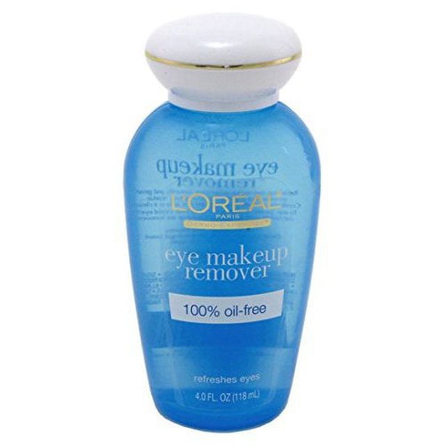 L'Oreal Paris 100 Percent OilFree Eye Makeup Remover, 4 FZ (Pack of 3)