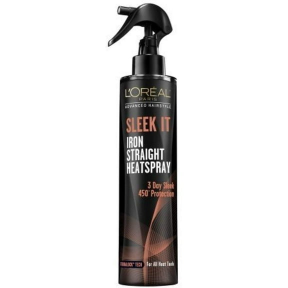 L'Oreal Paris Advanced Hairstyle Sleek HeatSpray, 5.7 oz, 2 Pack