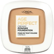 LOreal Paris Age Perfect Creamy Powder Foundation with Minerals, Ivory Beige, 0.31 oz.