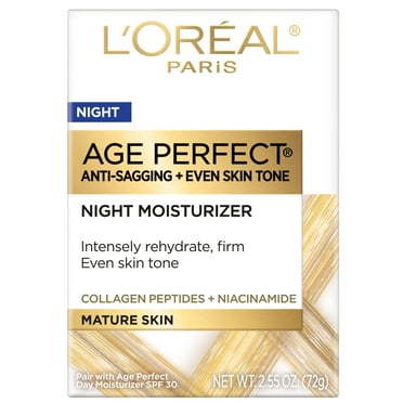 L'Oreal Paris Age Perfect Night Moisturizer Anti Aging Even Tone, 2.5 oz