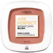 L'Oreal Paris Age Perfect Radiant Satin Blush with Camellia Oil, Peony, 0.31 oz.