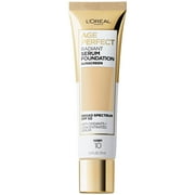L'Oreal Paris Age Perfect Radiant Serum Foundation Makeup, 10 Ivory, 1 fl oz