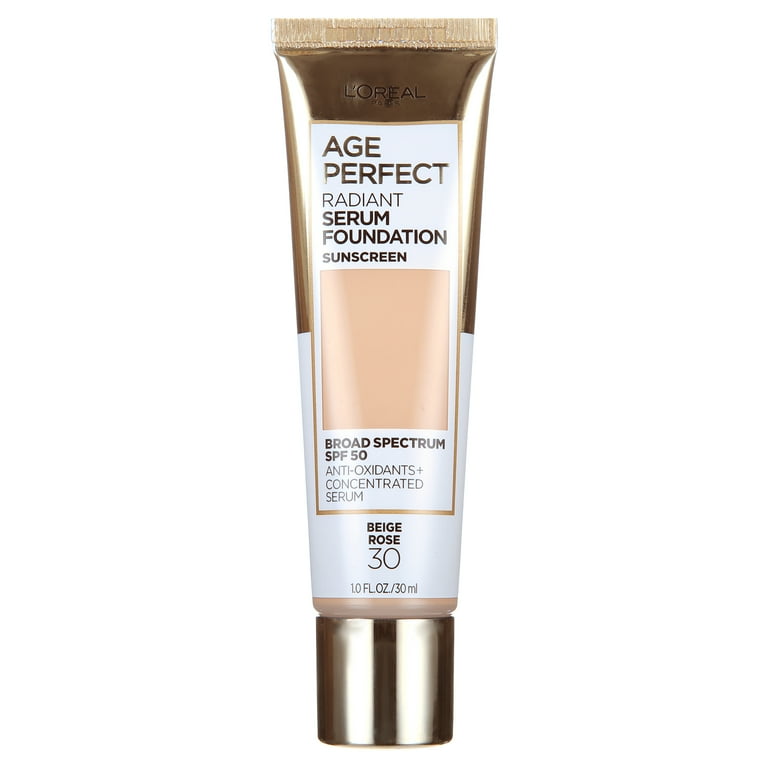 L'Oreal Paris Age Perfect Radiant Serum Foundation SPF 50, Beige