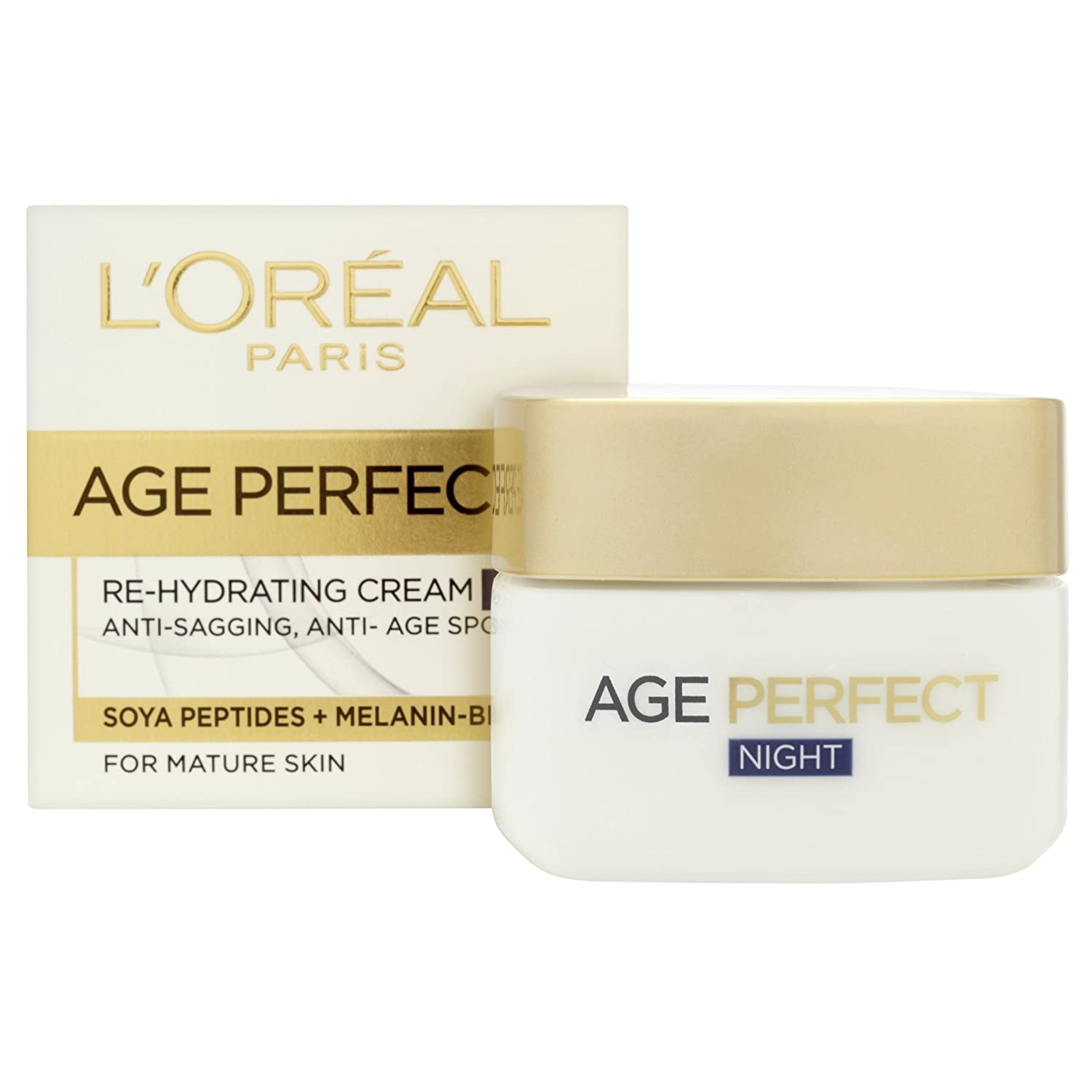 L'Oreal Age Perfect Re-Hydrating Cream, for Mature Skin, Night, 50 ml (1.7 oz)