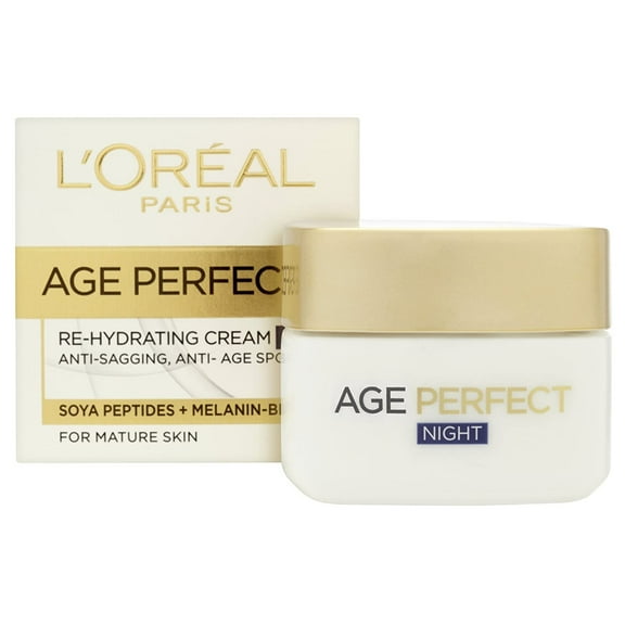 L'Oreal Age Perfect Re-Hydrating Cream, for Mature Skin, Night, 50 ml (1.7 oz)