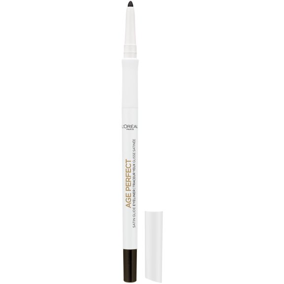L'Oreal Paris Age Perfect Satin Glide Eyeliner with Mineral Pigments, Black, 0.012 oz.