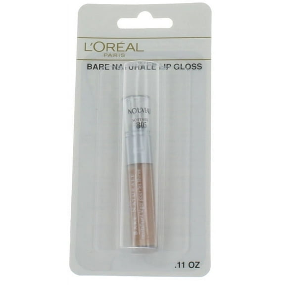L'Oreal Paris Bare Naturale Soft Shell 805 by L'Oreal for Women gentle lip conditioner .11 oz. New in Box