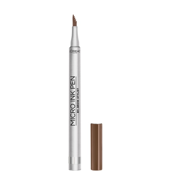 L'Oreal Paris Brow Stylist Micro Ink Pen by Brow Stylist, Up to 48HR Wear, Light Brunette, 0.033 fl. oz.