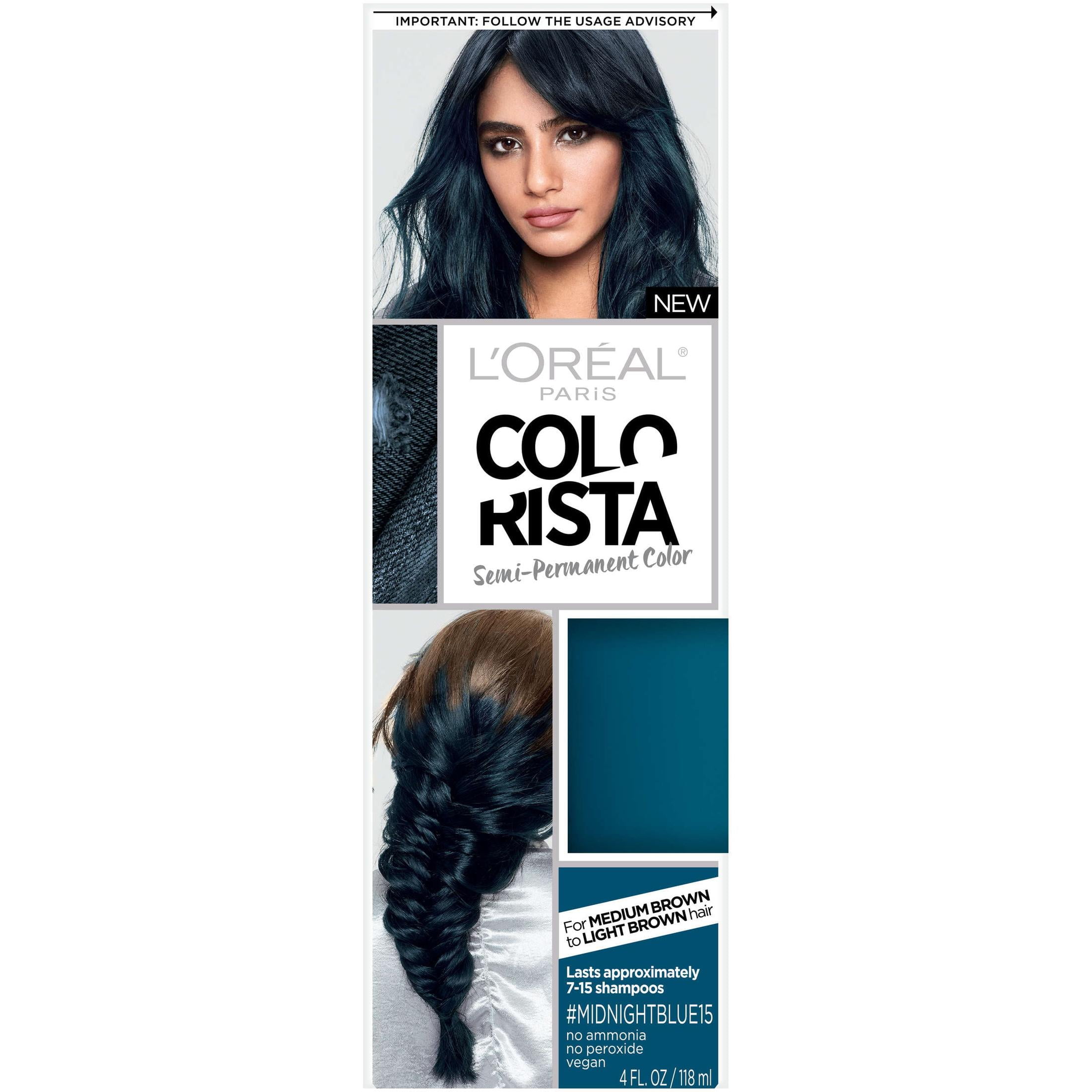 LOreal Paris Colorista Midnight Blue Semi Permanent Hair Color