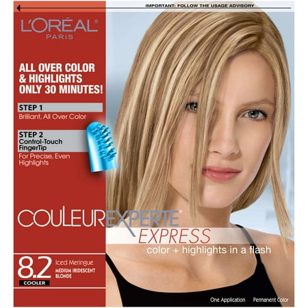 L'Oreal Paris Couleur Experte Hair Color with Highlighting Kit, Medium Iridescent Blonde Ice, 1 Kit
