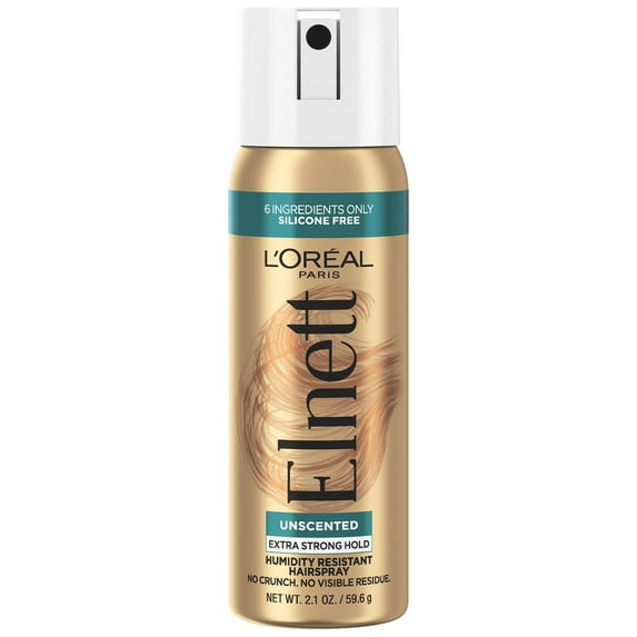 L'Oreal Paris Elnett Satin Extra Strong Hold Light Hairspray, Unscented, 2.2 oz