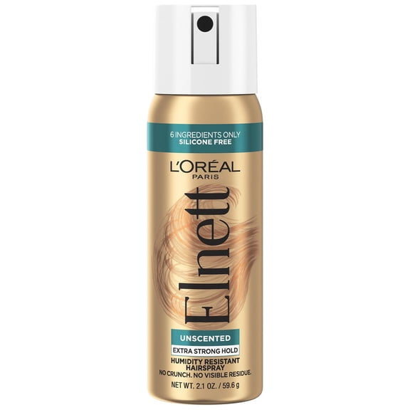 L'Oreal Paris Elnett Satin Extra Strong Hold Light Hairspray, Unscented, 2.2 oz