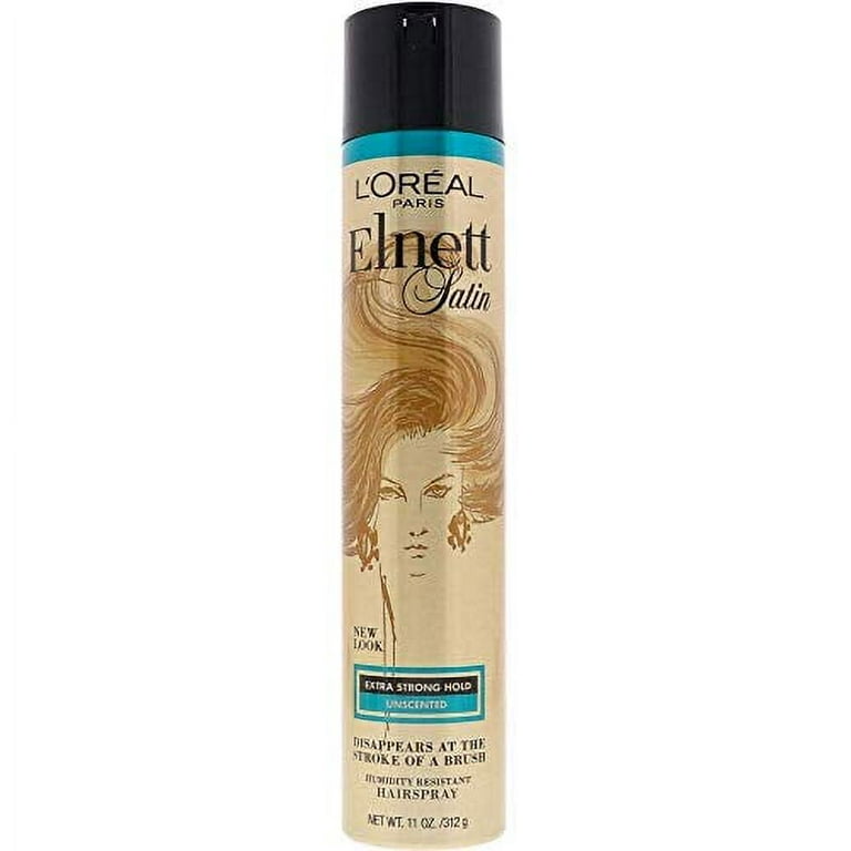  L'Oreal Paris Elnett Satin Extra Strong Hold Hairspray 11  Ounce (1 Count) (Packaging May Vary) : Hair Sprays : Beauty & Personal Care