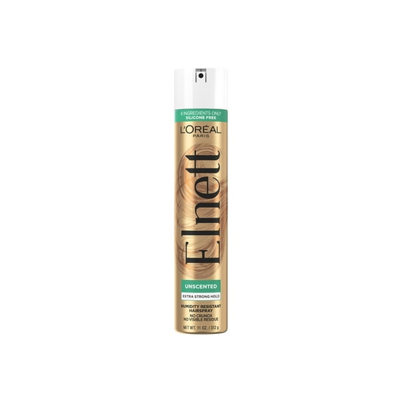 L'Oreal Paris Elnett Satin Extra Strong Hold Light Hairspray, Unscented, 11 oz