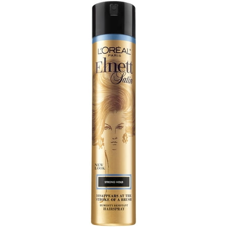 L'Oreal Paris Elnett Satin Strong Hold plus Humidity Resistant Hair Spray, 11 oz.