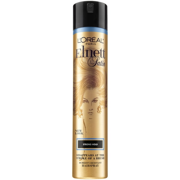 L'Oreal Paris Elnett Satin Strong Hold plus Humidity Resistant Hair Spray, 11 oz.