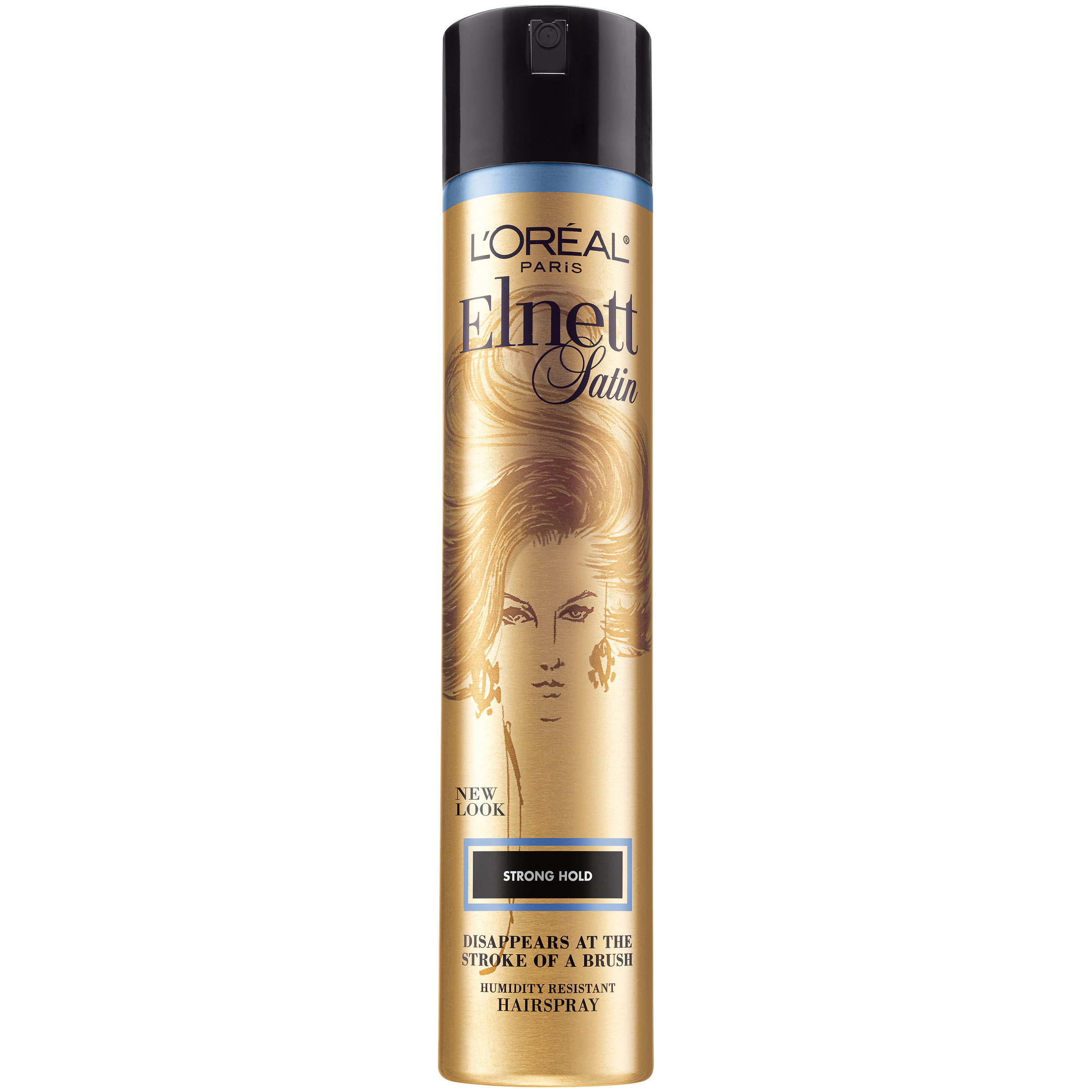 L'Oreal Paris Elnett Satin Strong Hold plus Humidity Resistant Hair Spray, 11 oz. - image 1 of 5