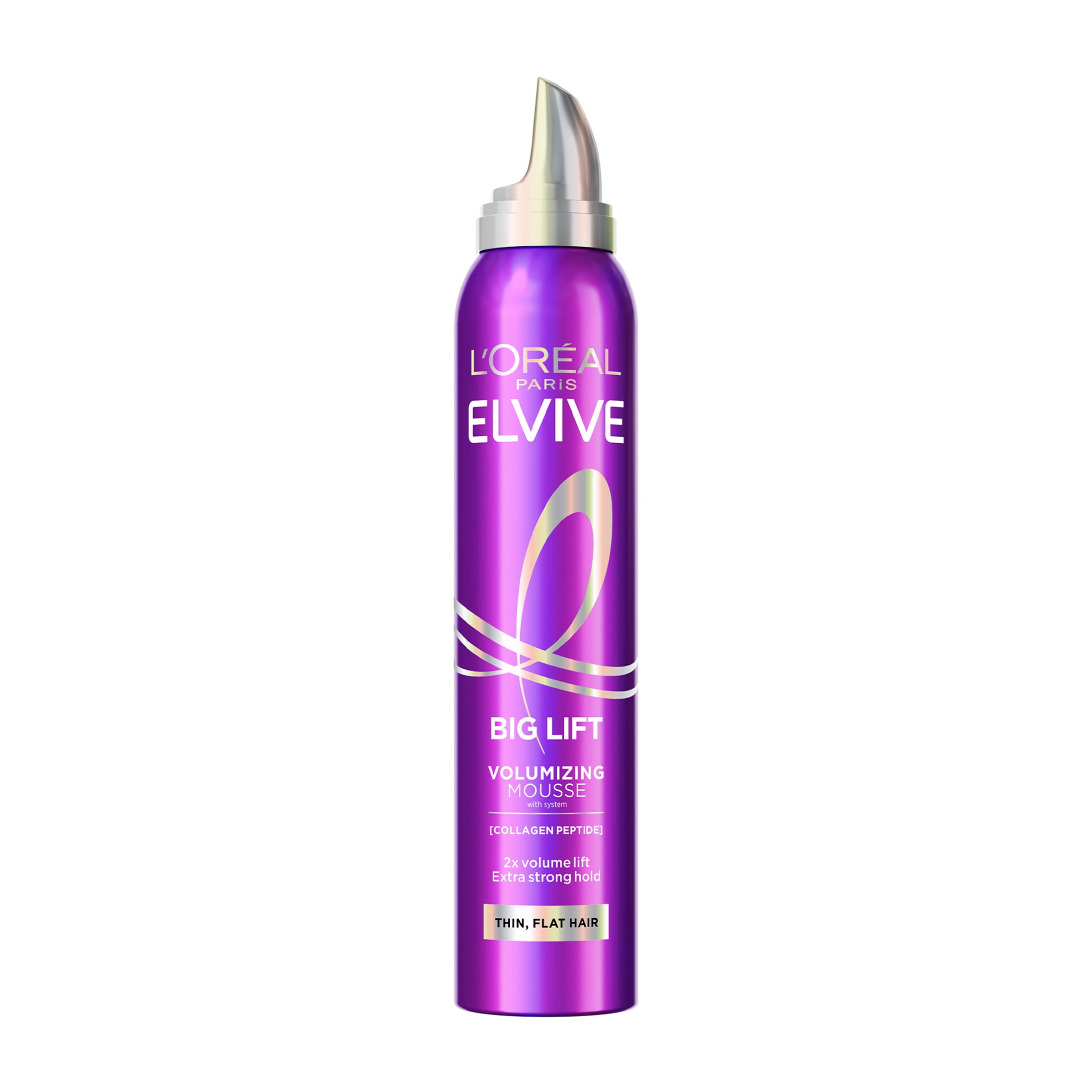 L'Oreal Paris Elvive Hair Care Collagen Peptide plus Lifter Big Lift Volumizing Mousse, 6.7 fl oz