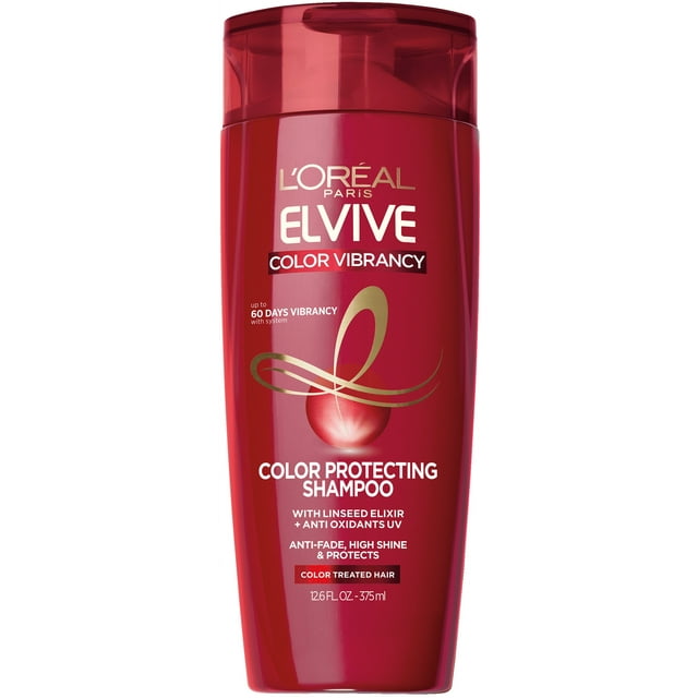 L'Oreal Paris Elvive Color Protecting Shampoo with Linseed, 12.6 fl oz