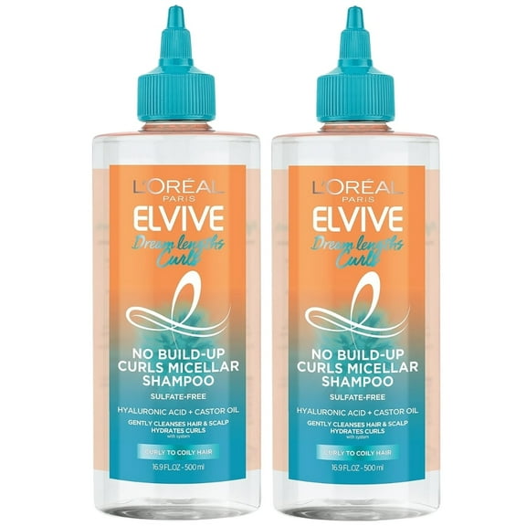 L'Oreal Paris Elvive Dream Lengths Curls Shampoo, 2 PACK, 16.9 oz Each