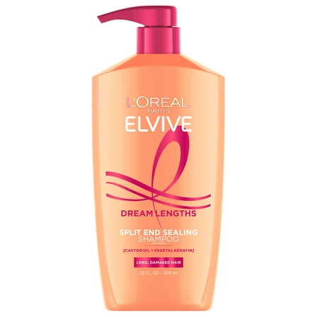L'Oreal Paris Elvive Dream Lengths Restoring Shampoo, Pump, 28 fl oz