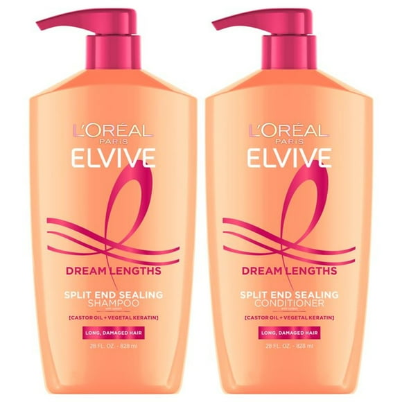L'Oreal Paris Elvive Dream Lengths Restoring Shampoo for Long, Damaged Hair, 12.6 fl. oz. (2 Pack)