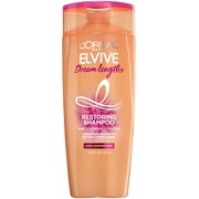 L'Oreal Paris Elvive Dream Lengths Restoring Shampoo, for Damaged Hair, 12.6 fl oz