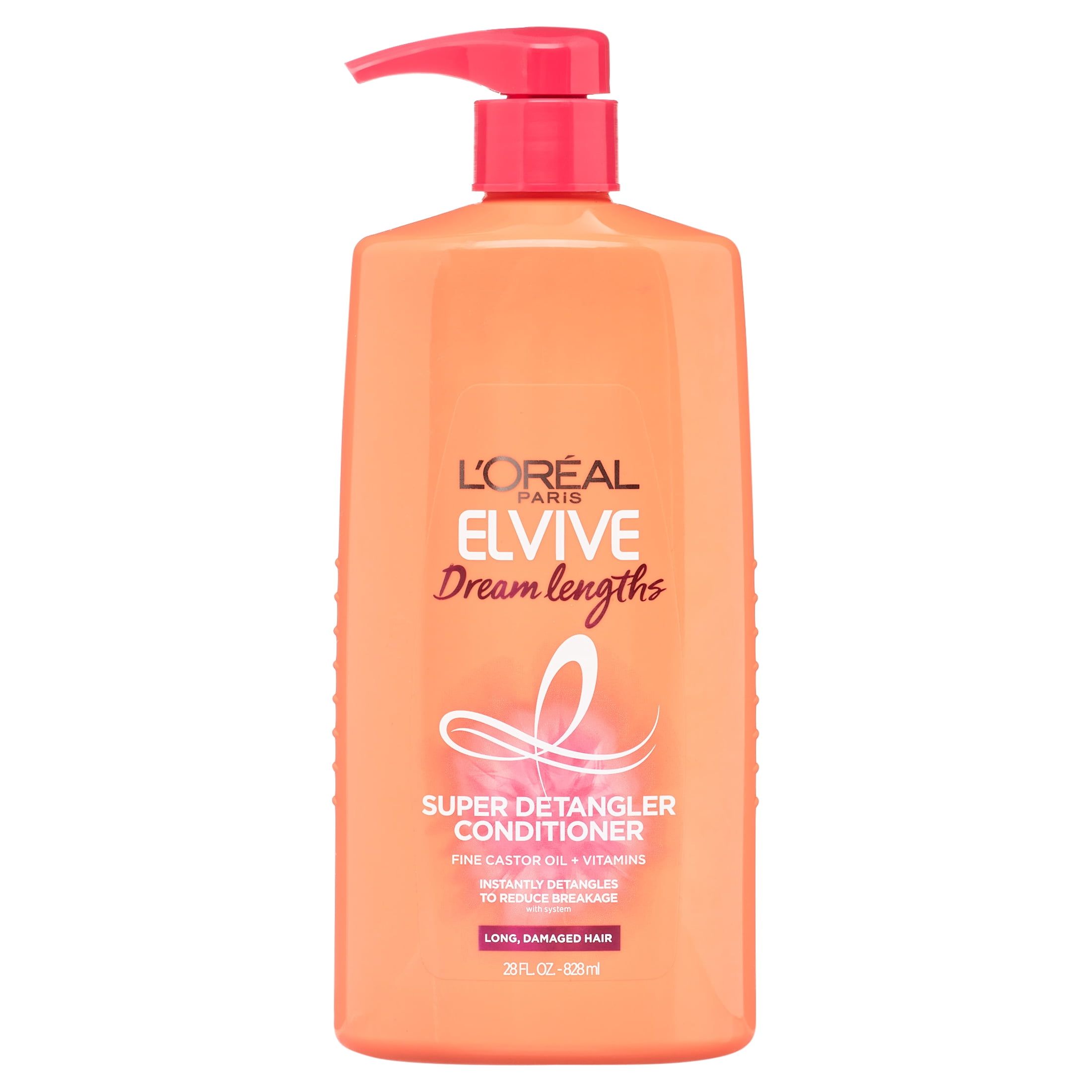 L'Oreal Paris Elvive Dream Lengths Detangling Conditioner for Long Hair, Squeeze Bottle, 28 fl oz