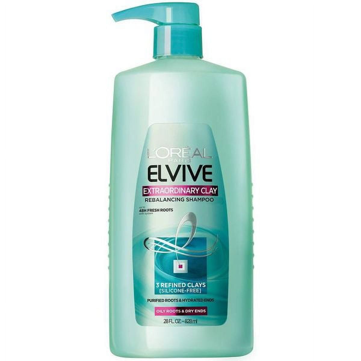 L'Oreal Paris Elvive Extraordinary Clay Shampoo, 28 fl oz