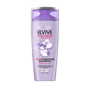 L'Oreal Paris Elvive Hyaluron Plump 72H Moisturizing Shampoo, for Dry Hair, 13.5 fl oz