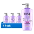 thumbnail interactive-video image 1 of (4 pack) L'Oreal Paris Elvive Hyaluron Plump Hydrating Hair Conditioner, Squeeze Bottle, 26.5 fl oz, 1 of 12