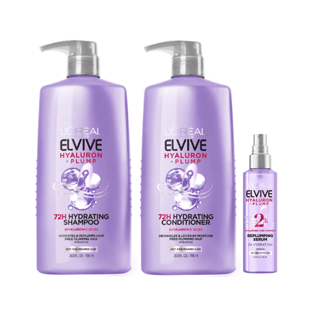 L Oreal Paris Elvive Hyaluron Plump Hydrating Shampoo Conditioner And l-oreal-paris-elvive-hyaluron-plump-hydrating-shampoo-conditioner-and
