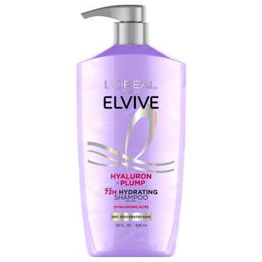 L'Oreal Paris Elvive Hyaluron Plump Pump Hydrating Shampoo, Moisturizing, 26.5 fl oz